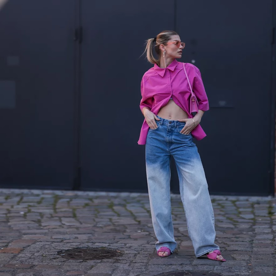 Calça jeans reta